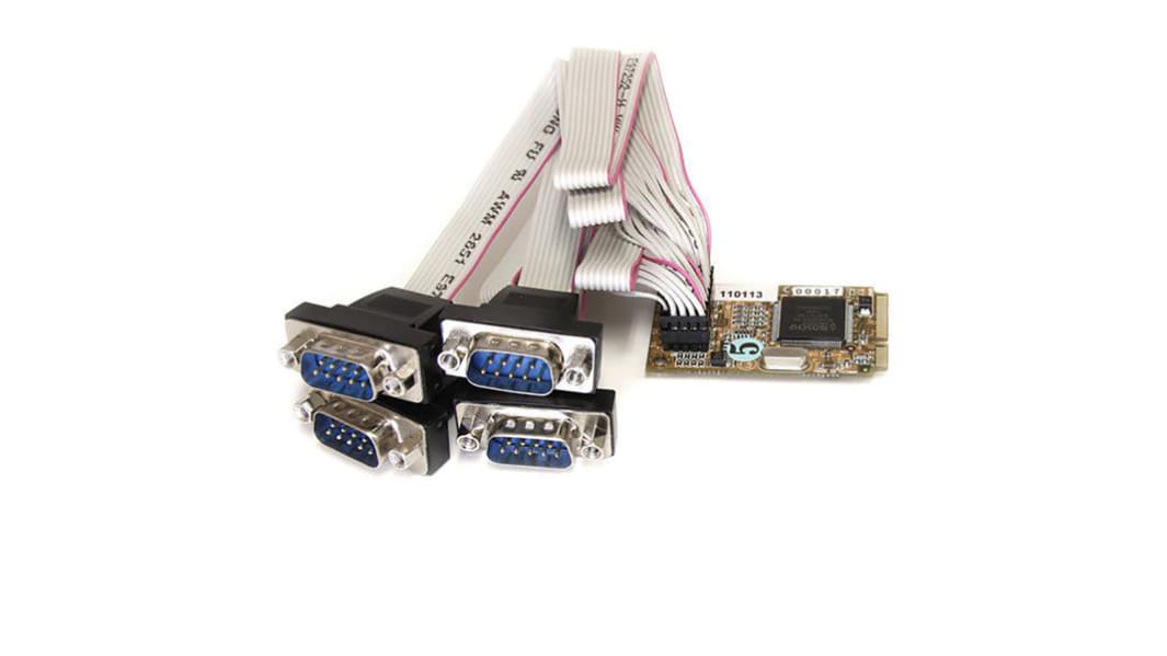 Scheda seriale Mini PCI Seriale porte 4 Startech,RS232, 921.6kbit/s