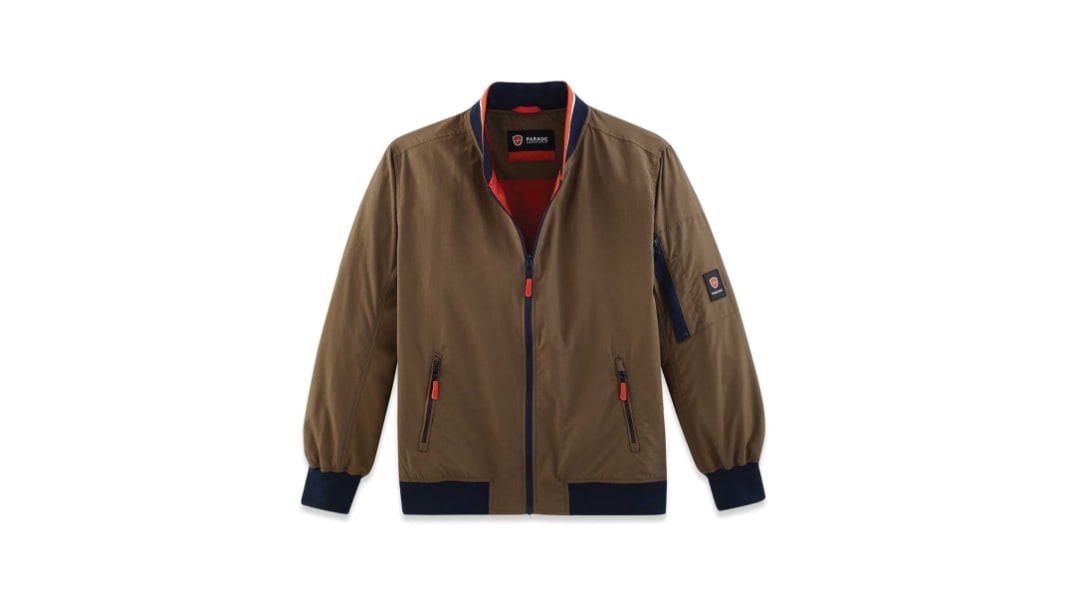 Chaqueta Bomber, Hombre, XXL, Caqui, Ligero OTTAWA