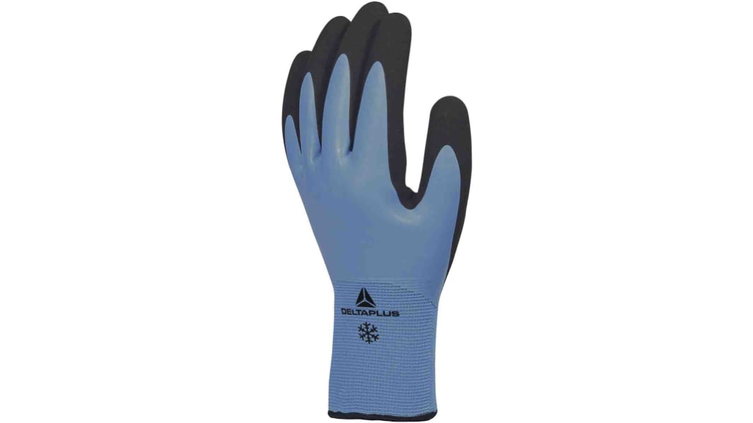 Guanti da lavoro Delta Plus, Tg. 9, in Acrilico, Poliammide, col. Blu