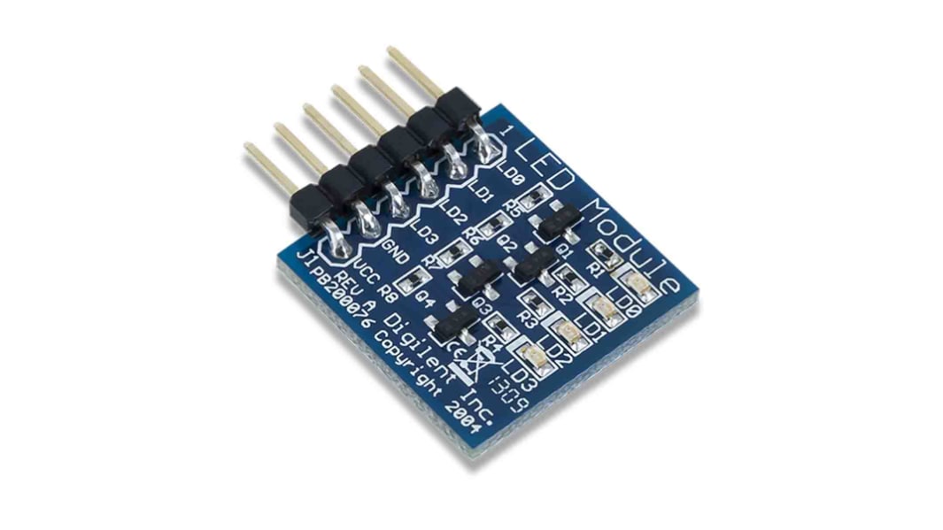Digilent Pmod LED: Four High-brightness LEDs - 410-076