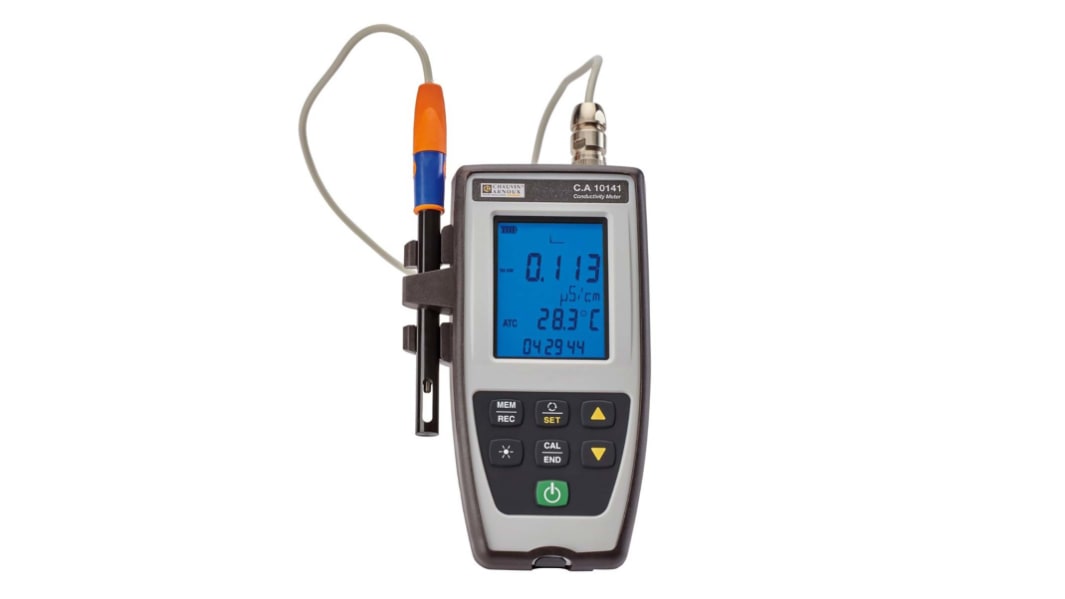 Misuratore di conduttività Chauvin Arnoux CA 10141, 500ms/cm max., risoluz. , risoluz. 0,001→ 0,1 μS/cm