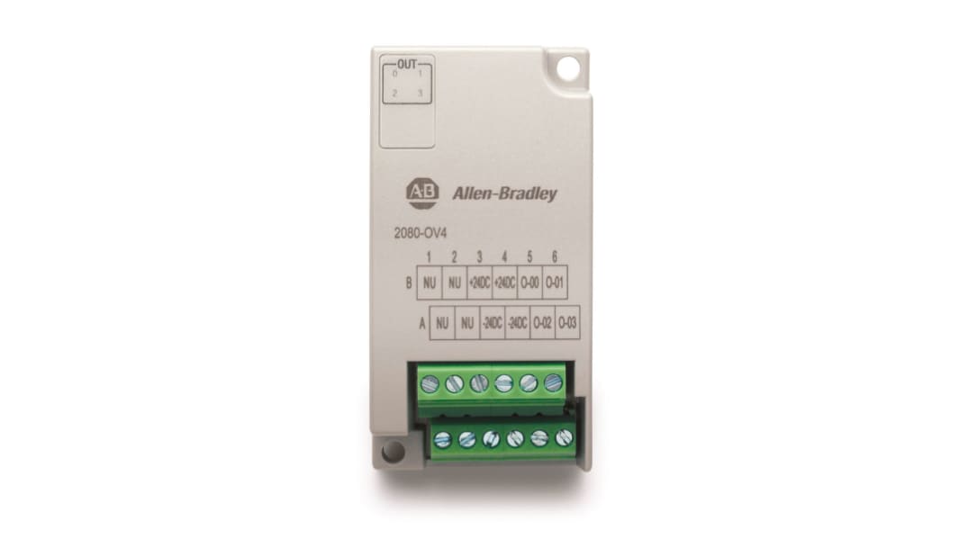 Allen Bradley Bulletin 2080 Series PLC I/O Module for Use with Micro 800 System, Digital, Digital, 10.8 → 30 V dc