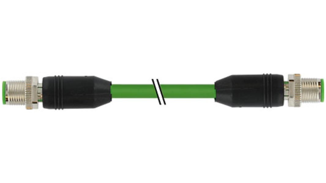 Murrelektronik Limited Straight Female 4 way M12 to Straight Female 4 way M12 Communication Cable, 5m