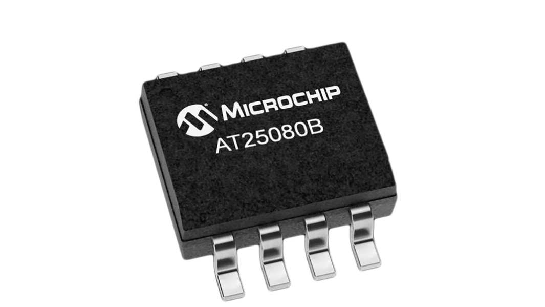 Puce mémoire EEPROM, AT25080B-SSHL-B, 8Kbit, Série-SPI SOIC-8, 8 broches, 8bit