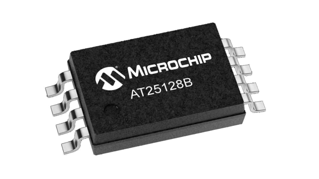 Puce mémoire EEPROM, AT25128B-XHL-B, 128Kbit, Série-SPI TSSOP-8, 8 broches, 8bit