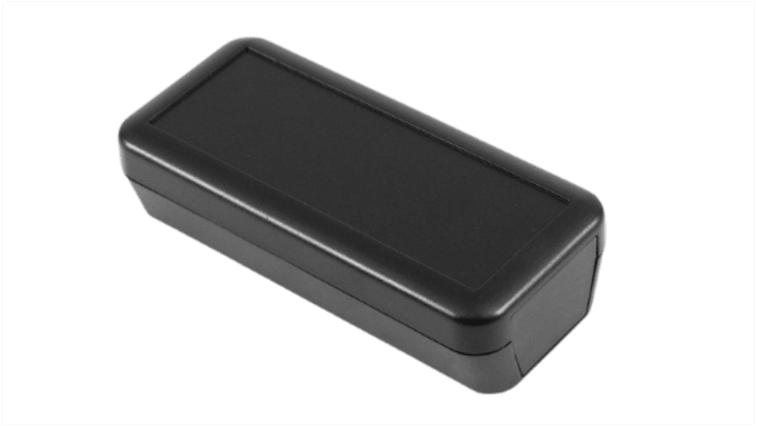Caja portátil Hammond de ABS Negro, 110 x 50 x 30mm, , , muesca de teclado, IP54