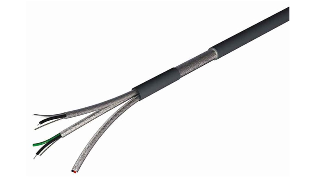 RS PRO ツイストペア データケーブル, 3ペア, 6芯, 22, 遮蔽, 100m, 難燃性、低発煙ハロゲンフリー(LSZH)