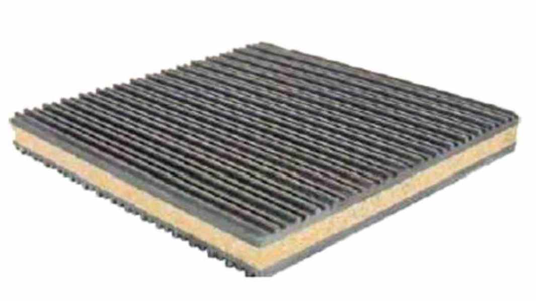 RS PRO Dämpfungsmatte Isolationspolster zur Vibrationsdämpfung Kork 75psi 22mm 100 x 100mm