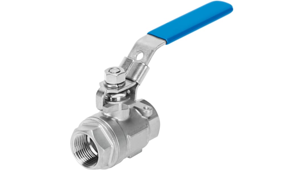 Festo Rod Lever 2/2 Pneumatic Manual Control Valve VZBE Series, 1/4, 4745214