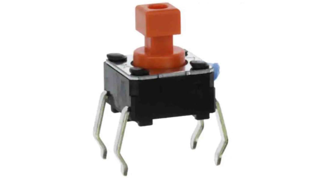 Omron Taster SPST, Stift 0,05 A (Ein)-Aus 6mm Kappe Weiß