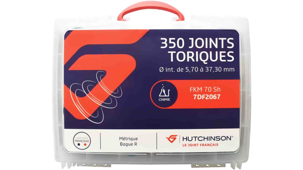 Hutchinson Le Joint Français O-ringssæt, FPM, sortimentets indhold: O-ringe