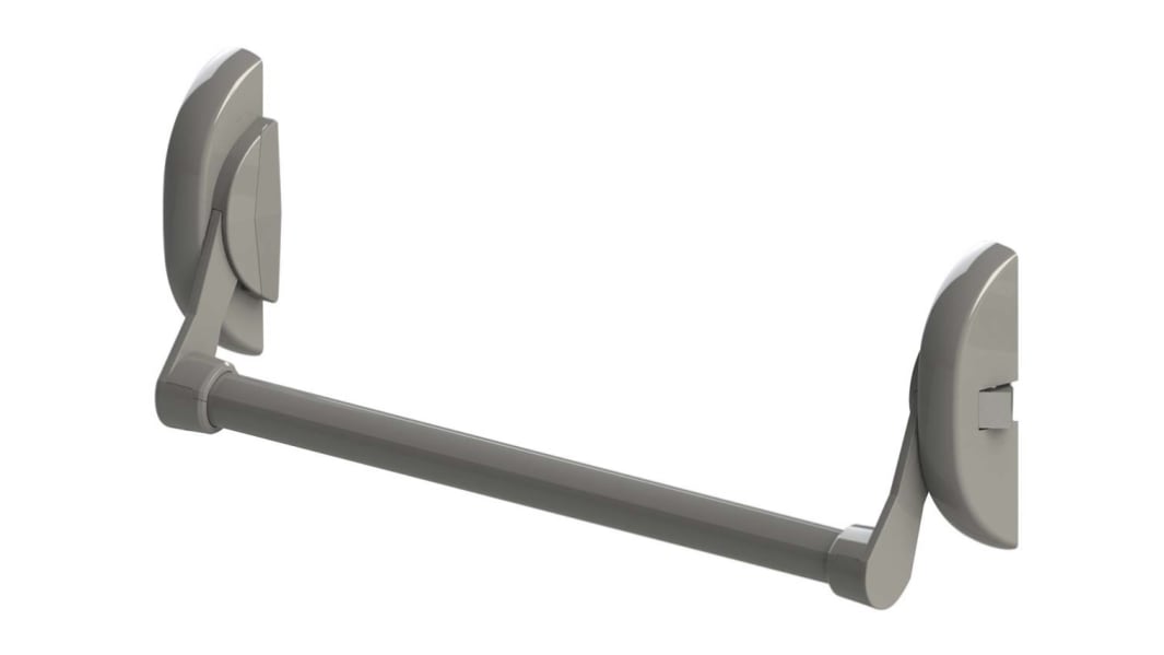 Dom Metalux Lack Grau Aluminium, Stahl Panikverschluss