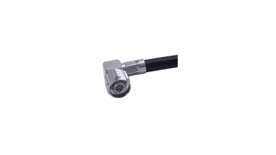 Huber+Suhner 16_N-50-7-31/133_NE Series, Plug Cable Mount N Connector, 50Ω, Crimp Termination, Right Angle Body