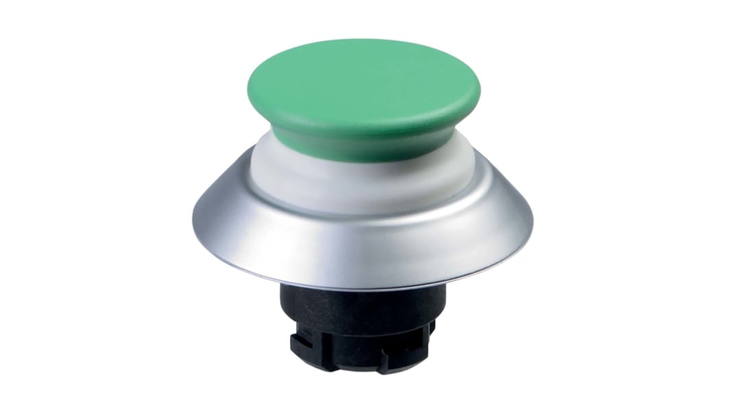 Schmersal NDTP30GN Series Green Illuminated Momentary Push Button, 22.3mm Cutout, IP67, IP69K