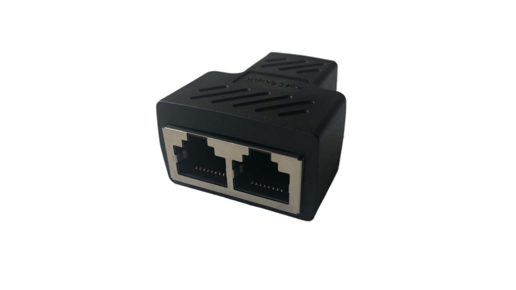 RS PRO 2-Port RJ45 Female 2 Way Splitter Adapter, Shielded