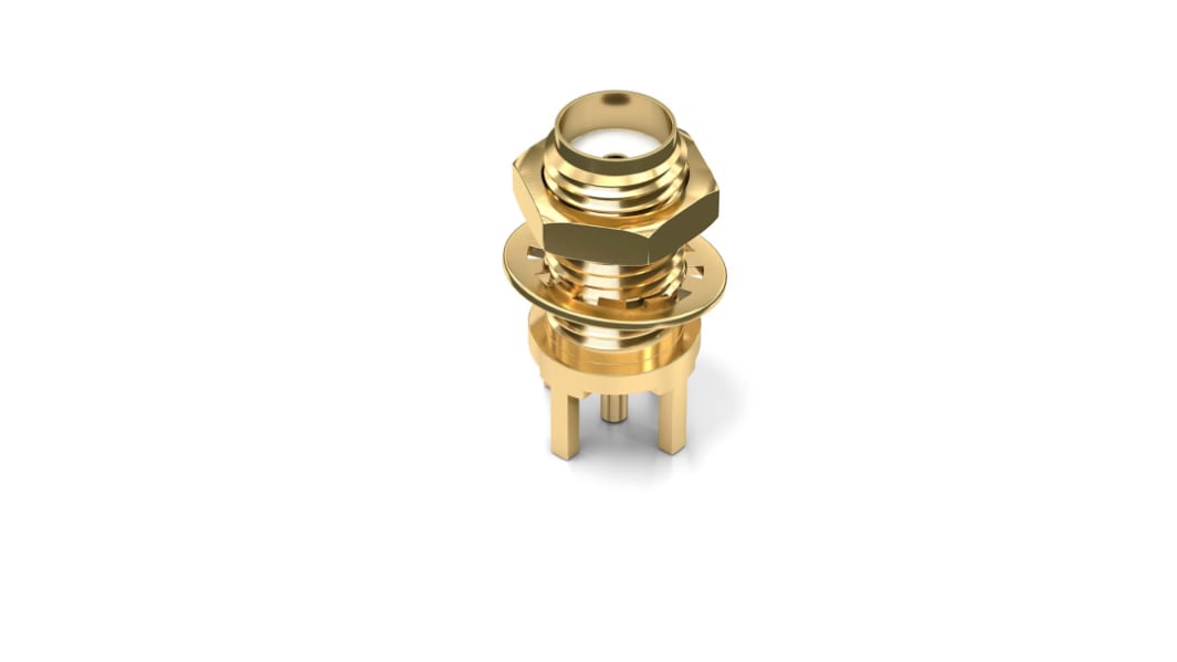 Wurth Elektronik WR-SMA Series, Jack Through Hole SMA Connector, Solder Termination, Straight Body