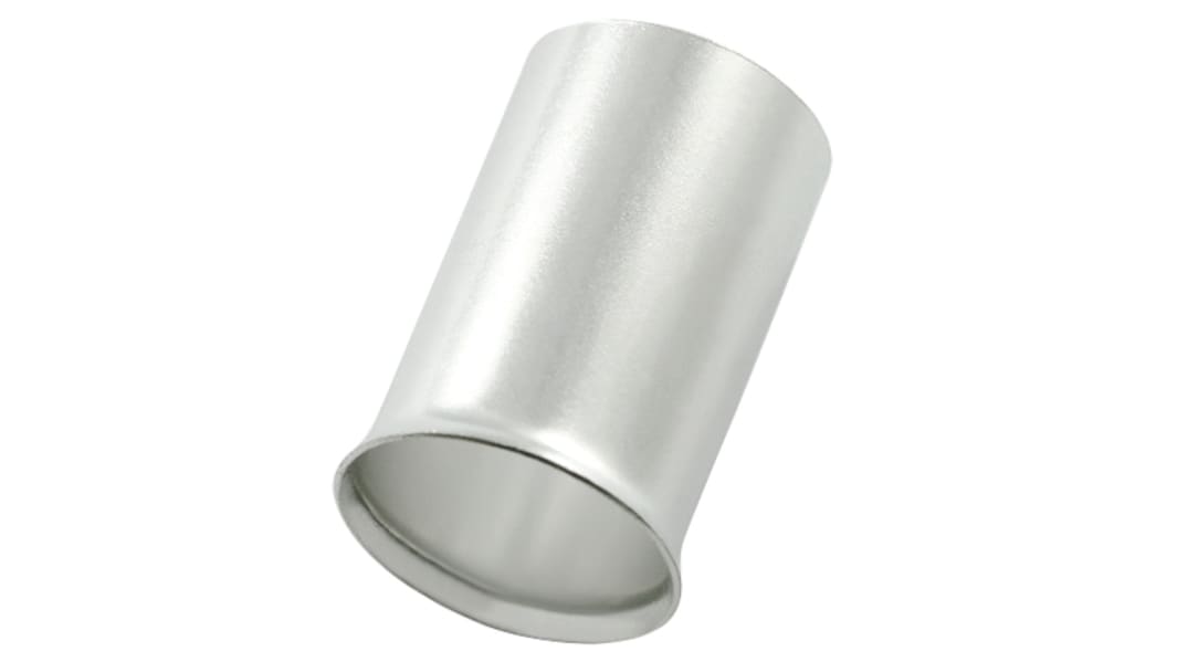RS PRO Crimp Bootlace Ferrule, 32mm Pin Length, 17.7mm Pin Diameter, 4/0mm² Wire Size