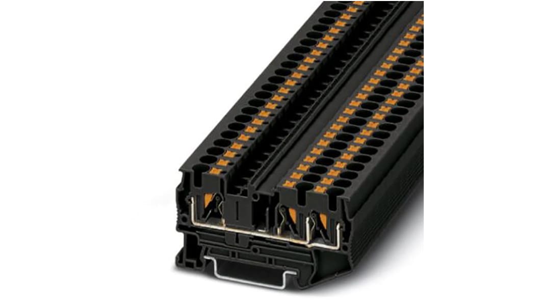 Phoenix Contact 3211255 PT 4 Series Black, 6mm², Push In Termination, ATEX, IECEx