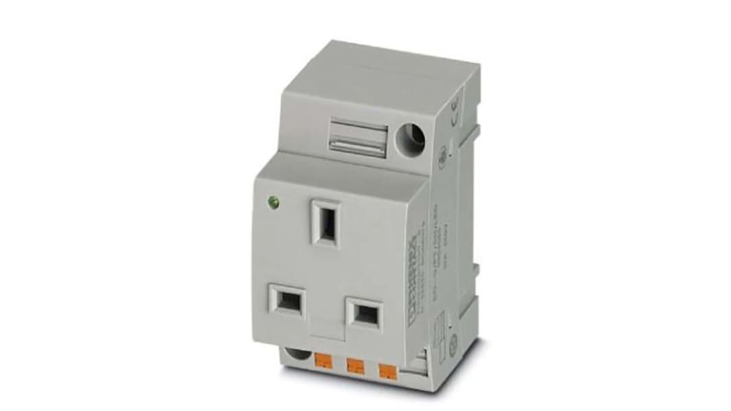 Prise secteur Femelle Phoenix Contact, 250 V, 13A, Montage sur Rail DIN