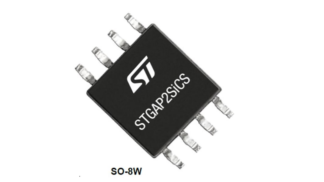 STMicroelectronics STGAP2SICSC MOSFET Gate Driver 1 8-Pin, SO-8W