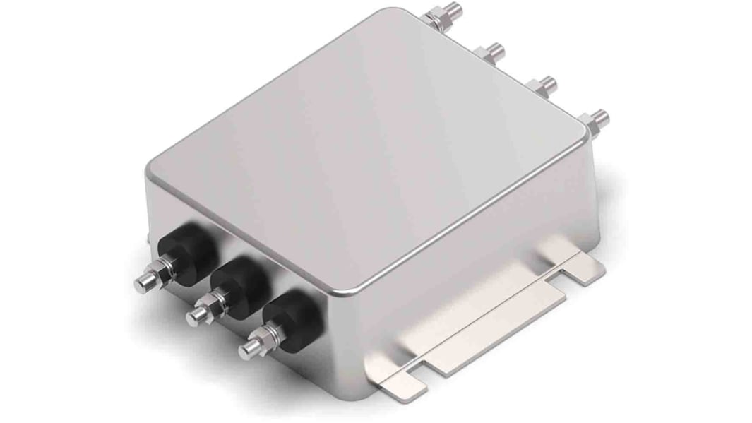 TE Connectivity, KEB 15A 520 V ac 50 → 60Hz, Chassis Mount EMI Filter, Threaded Bolt 3 Phase