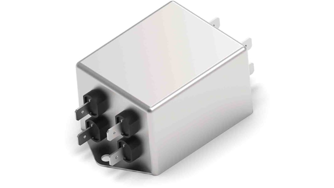 TE Connectivity, KES 6A 520 V ac 50/60Hz, Chassis Mount EMI Filter, Quick Connect 3 Phase