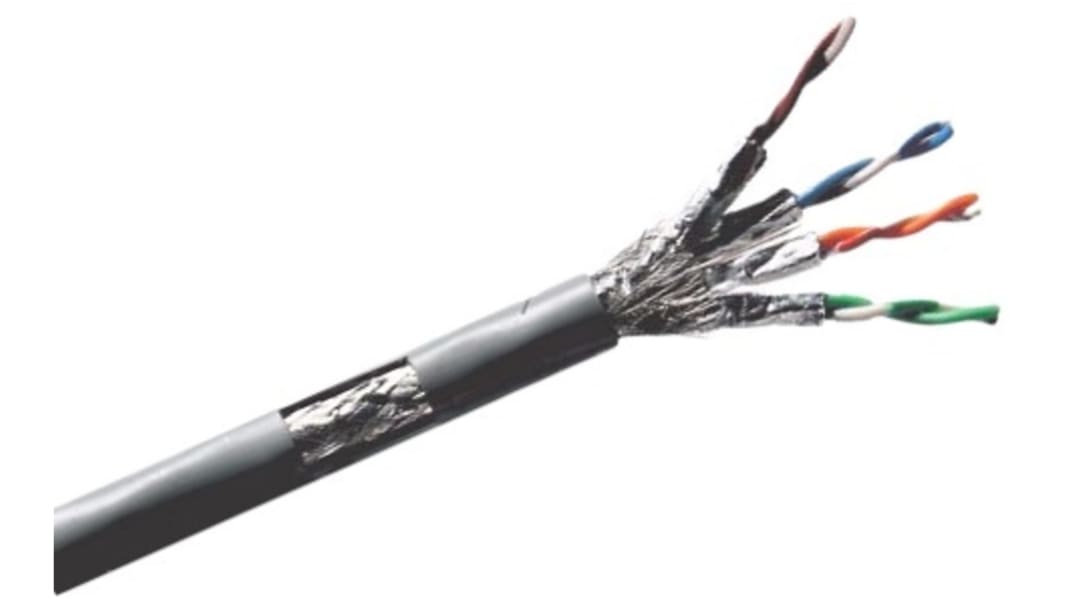 RS PRO, 500m Cat7a, Grey, F/UTP Shielded, Unterminated LSZH Sheath