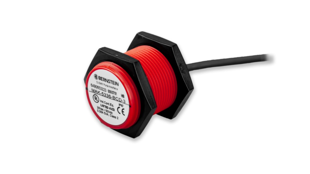 Bernstein AG MA-53 3m Kabel Berührungsloser Sicherheitsschalter aus Nylon 6 170V dc / 1Schließer/1Öffner