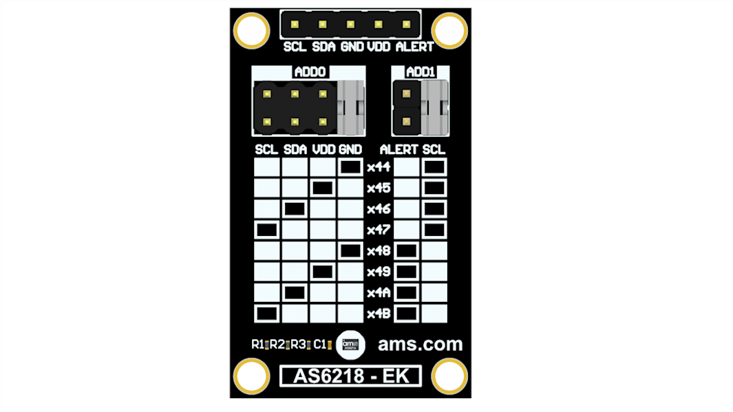 Kit de evaluación ams OSRAM AS6212 - AS6212-EK, para usar con AS6212-EK