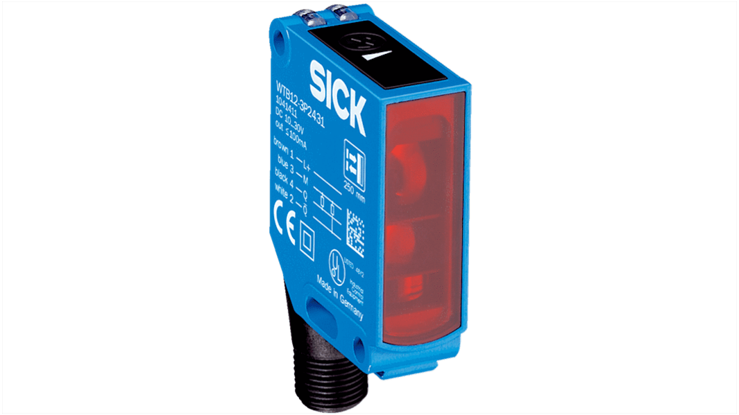SICK 光電センサ, 範囲：20 mm → 、 350 mmNPN30VIP66、IP67、IP69K