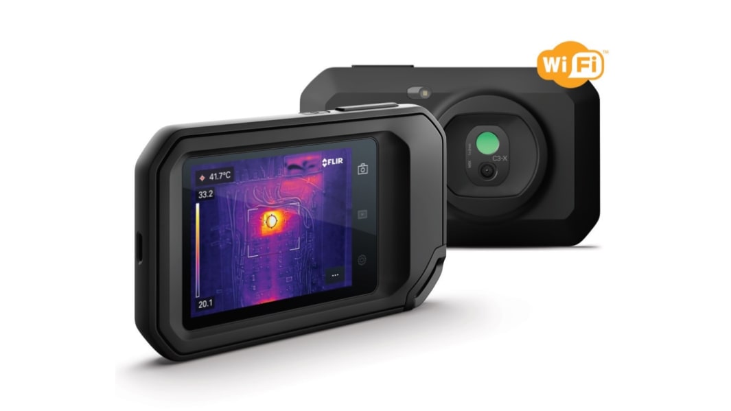 FLIR C3-X Thermal Imaging Camera with WiFi, -20 → +300 °C, 128 x 96pixel Detector Resolution With RS Calibration
