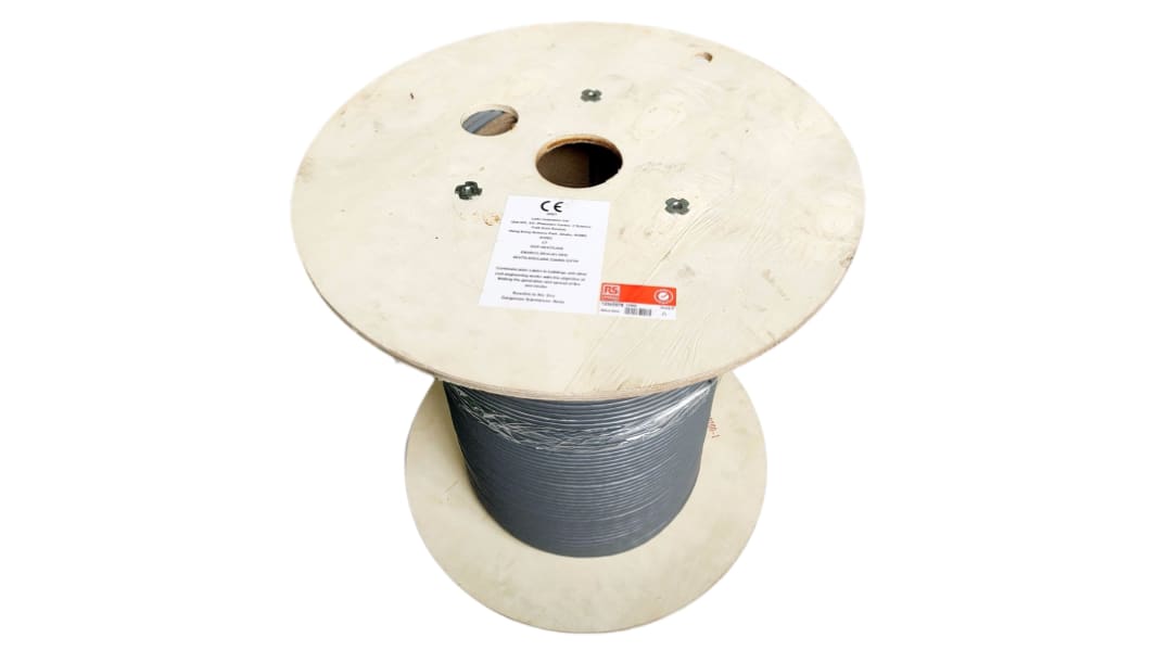 RS PRO, 100m Cat7, Grey, S/FTP Shielded, Unterminated LSZH Sheath