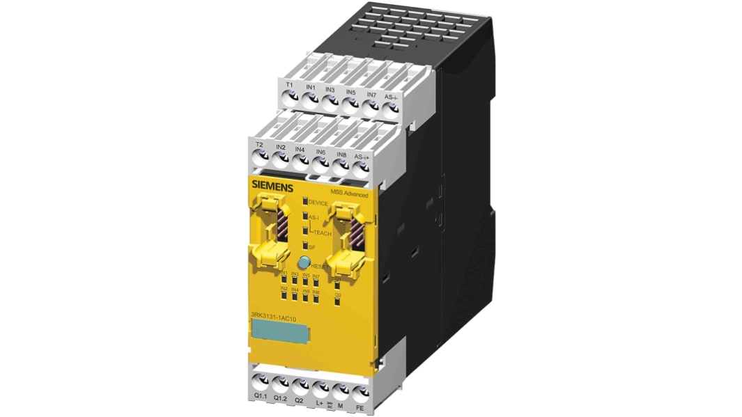 Siemens SIRIUS 3RK3 Series Safety Controller, 8 Safety Inputs, 12 Safety Outputs, 300 V