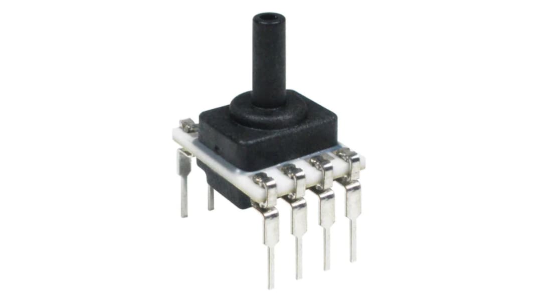 Honeywell Gauge Pressure Sensor, 6000kPa Operating Max, PCB Mount, 8-Pin, 85kPa Overload Max, DIP