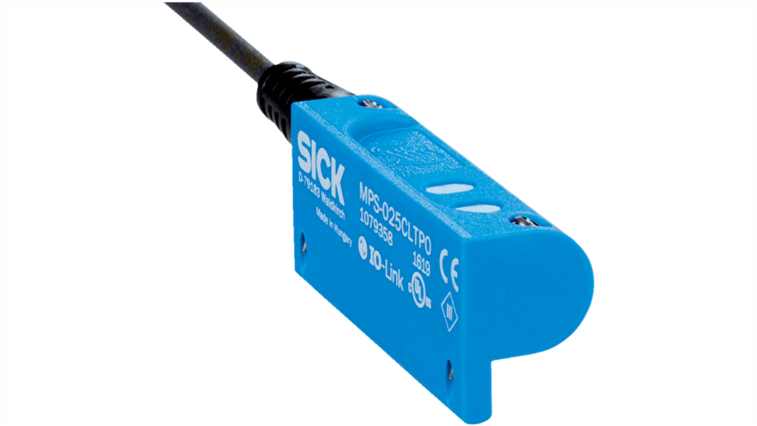 SICK Magnetic Cylinder Sensor - Position Sensor Pneumatic Position Detector, IP67, 12 → 30V dc, MPS-C, with LED
