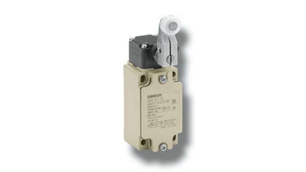 Interrupteur de fin de course Omron, Levier à galet, 1 NF / 1 NO, 10A, 400V