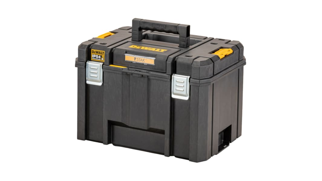DeWALT TSTAK Deep Box Plastic Tool Box, 440 x 440 x 302mm