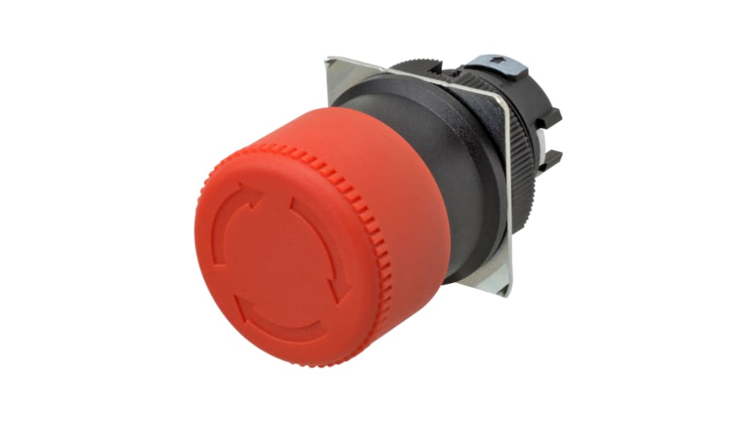 Omron A22NE Not-Aus-Schalter, 22mm, Drehfreigabe
