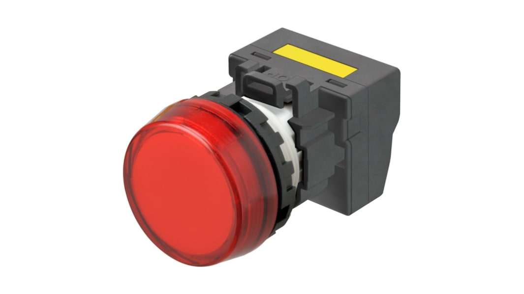 Indicador LED Omron M22N, Rojo, 220/230/240V ac, IP66