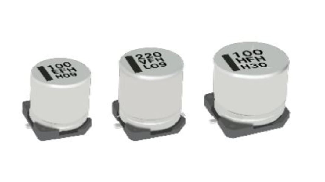 Condensateur Panasonic série FH, Aluminium électrolytique 470μF, 25V c.c.