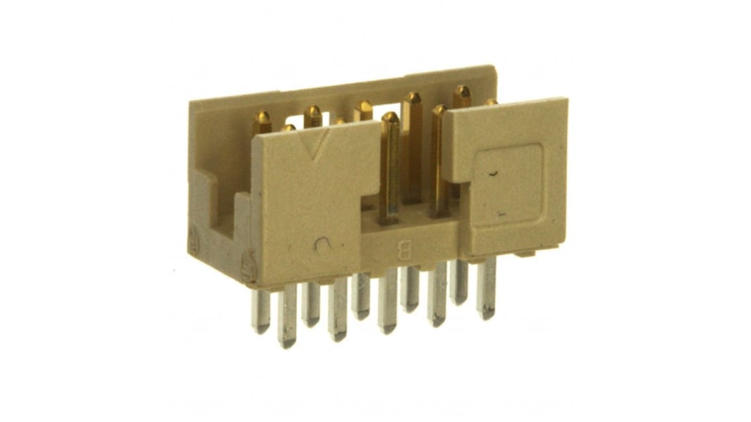 Amphenol Communications Solutions Minitek Series Vertical Through Hole PCB Header, 10 Contact(s), 2.0mm Pitch, 2