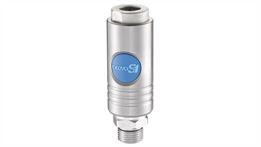 PREVOST Sicherheits-Schnellkupplung Edelstahl, G3/8 Stecker, Mit Gewinde ISO B11