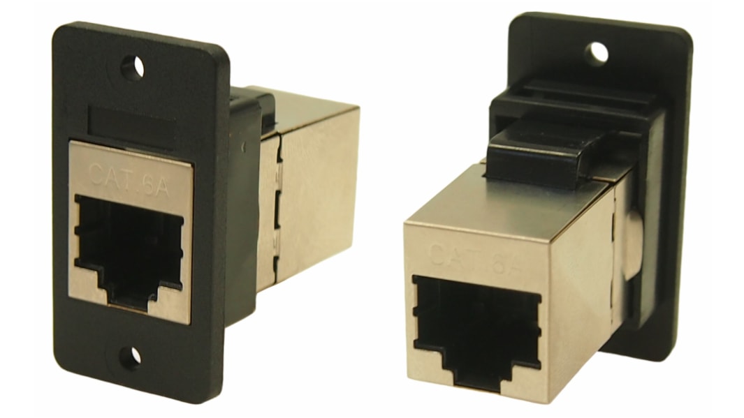 RS PRO RJ45 モジュラーコネクタ, メス, RJ45コネクタ, パネルマウント, Cat6a