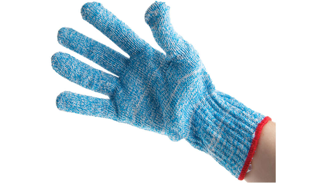 Pro Fit Schneidfeste Handschuhe Größe 7 Schnittbeständig, Lebensmittel Filamentgarn Blau 1Paar
