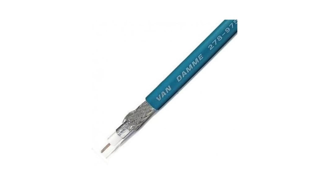 Van Damme, 100m, RG6/U Coaxial, Unterminated75 Ω