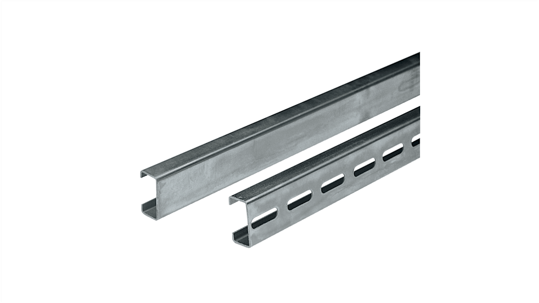 Schneider Electric Hutschiene Hutprofil Gelocht, H. 21mm B. 11mm, L. 2m