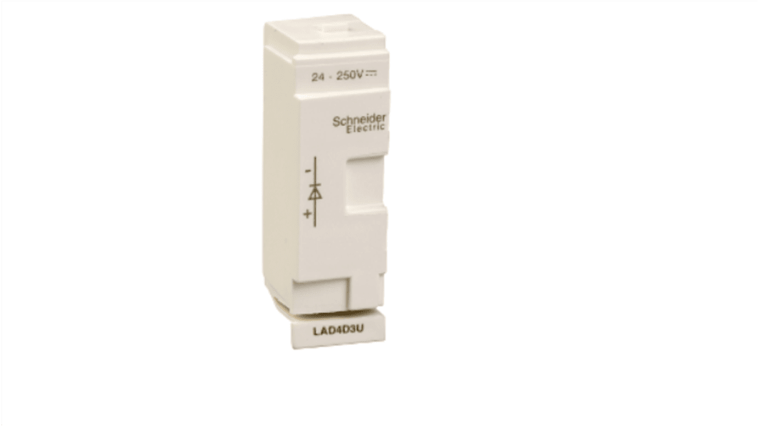 Schneider Electric TeSys Suppressor Diode for use with 3P LC1D40A...D80A, 4P LC1DT60A...DT80A