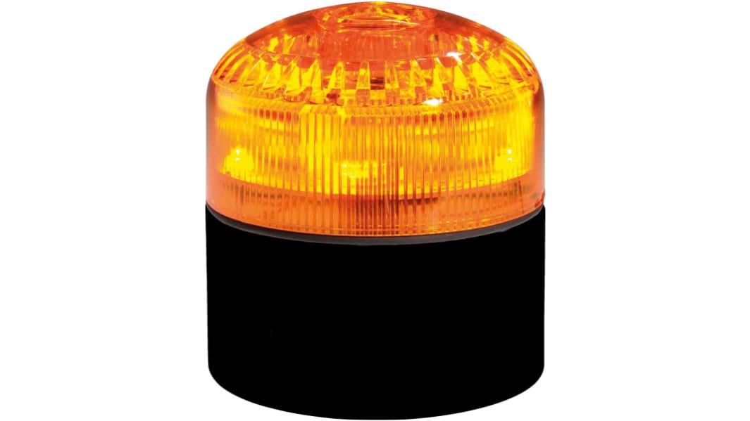 Combiné balise/sirène RS PRO, lentille Ambre à LED, 12 → 24 V