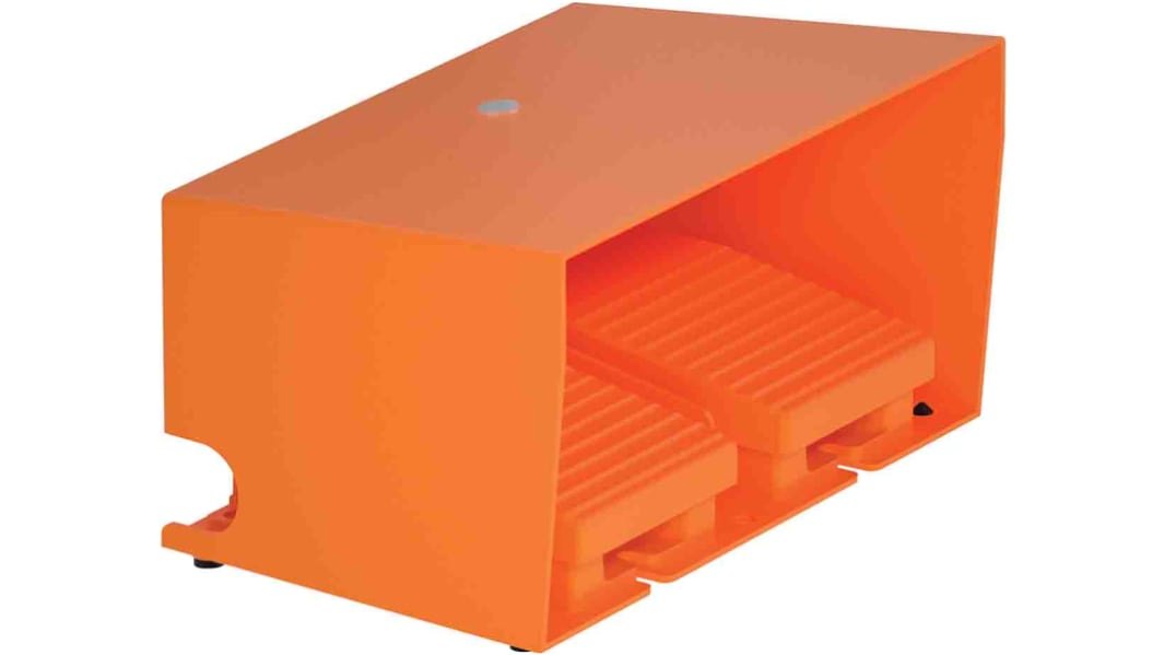 Schneider Electric Industrial Duty Momentary On-Off Foot Switch - Metal Case Material, 2NC+2NO, 3 A, 270 mA Contact