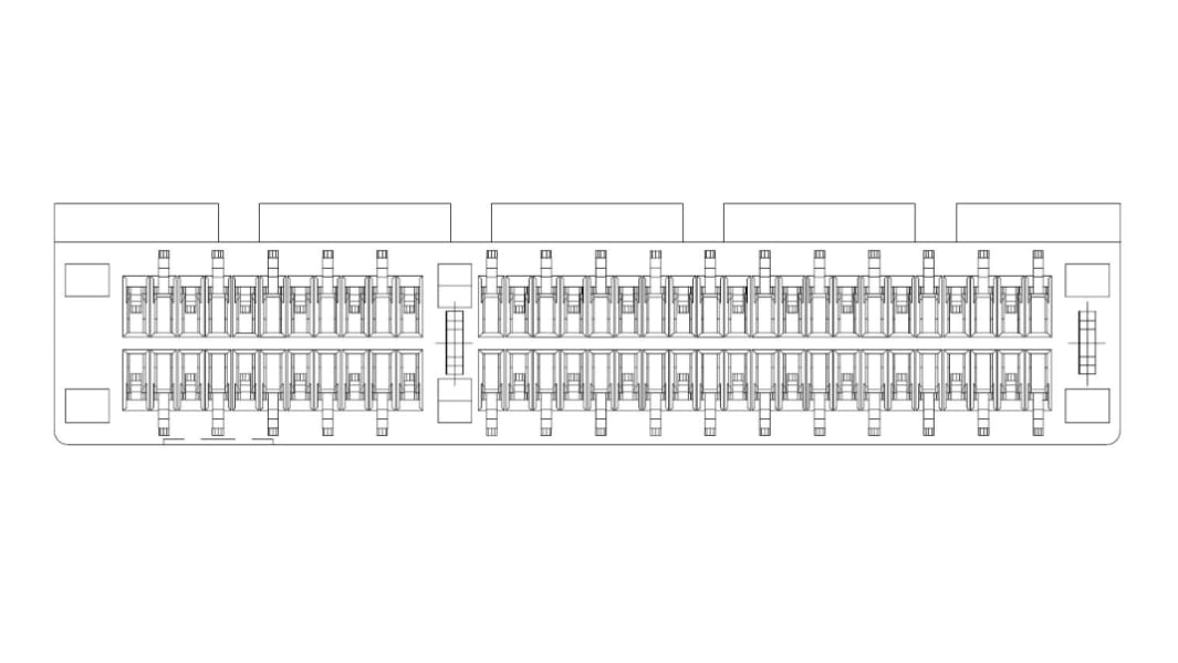 10018784 Amphenol Communications Solutions 1mmピッチ 64極 垂直 オス カードエッジコネクタ